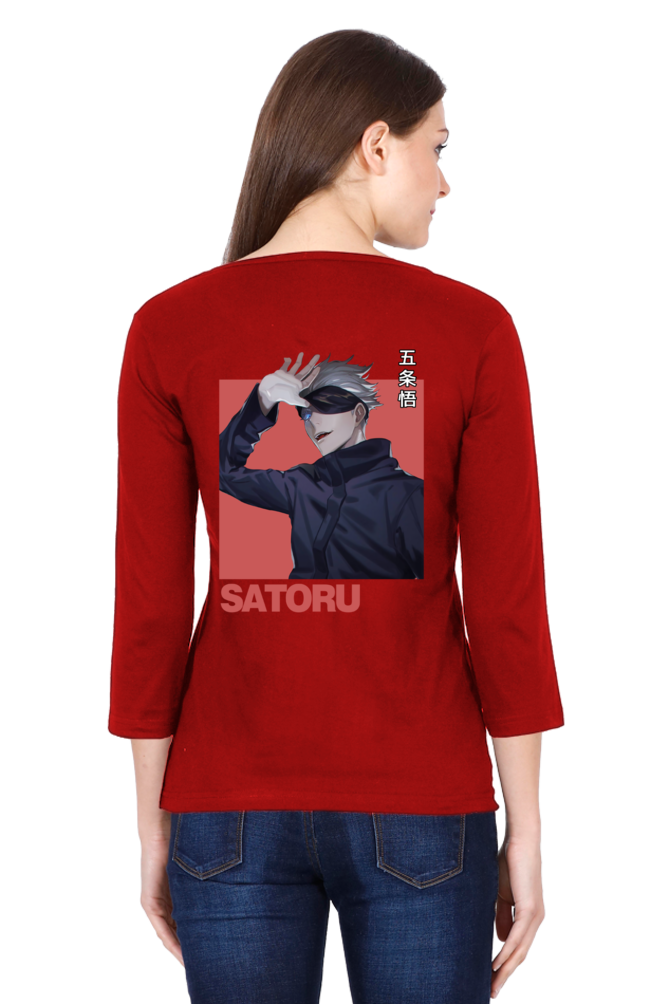 Women's Gojo Print Round Neck Full Sleeve