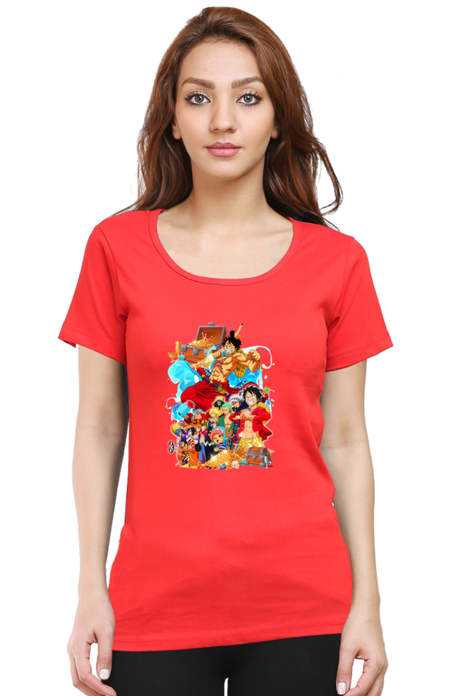 Women's One Piece Round Neck Half Sleeve