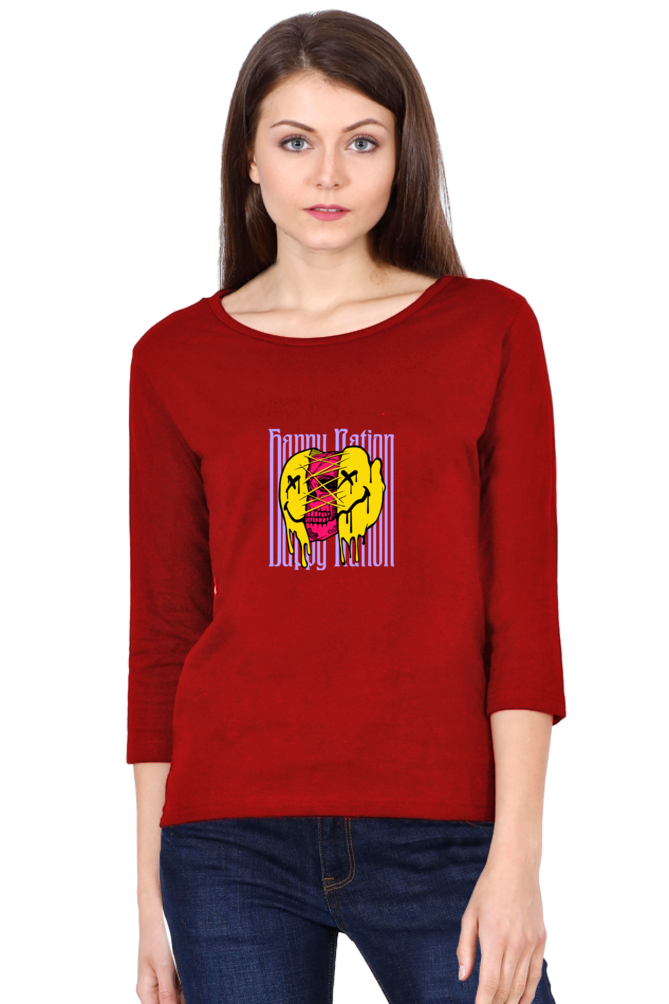 Women's Graphic Print Round Neck Full Sleeve