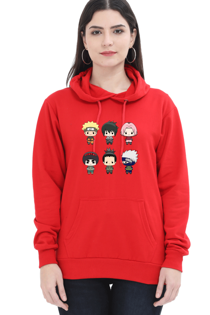 Women's Naruto Printed Hooded Sweatshirt