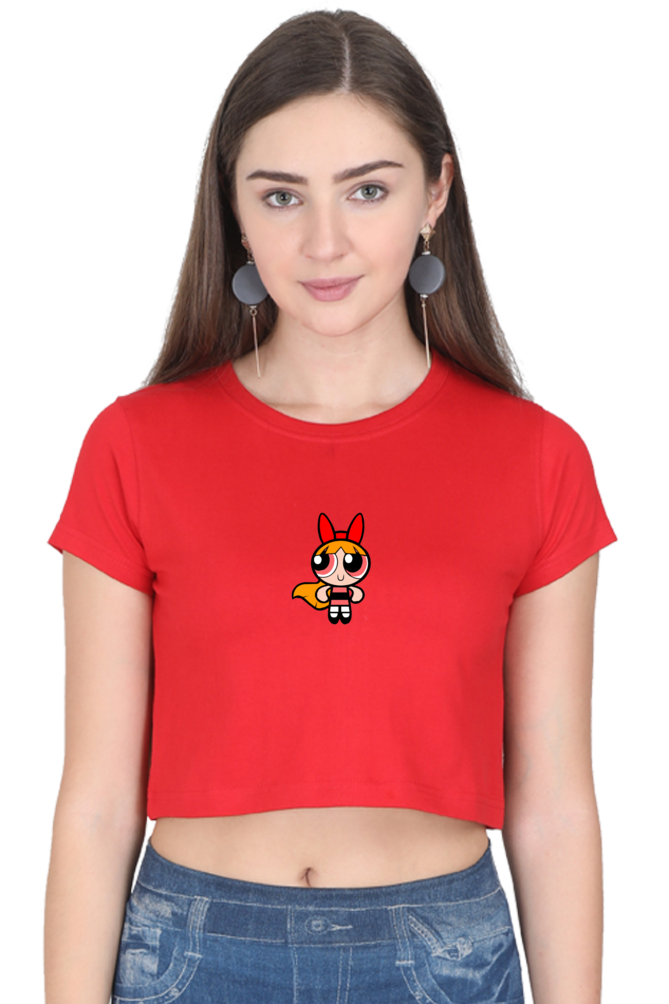Women's Powerpuff Girls Graphic Crop Top