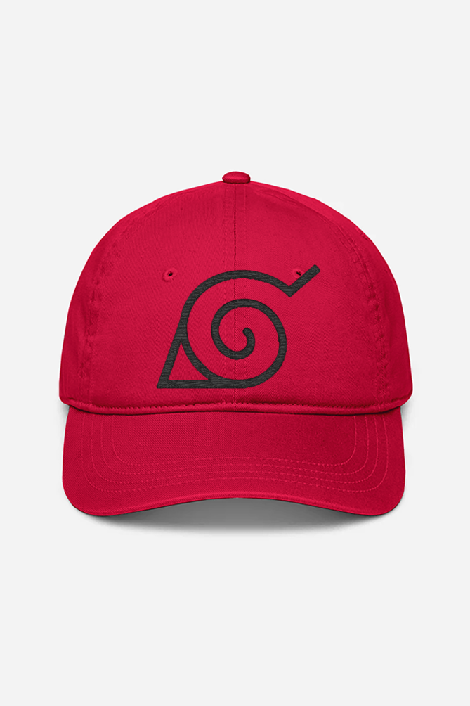 Unisex Leaf Village Embroidered Cap