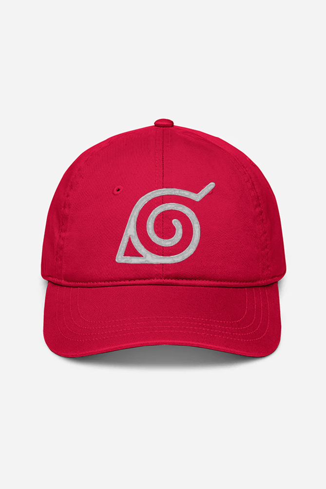 Unisex Leaf Village Embroidered Cap
