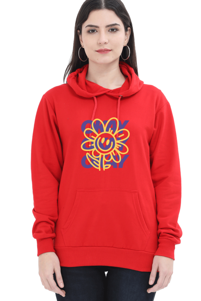 Women's Printed Hooded Sweatshirt