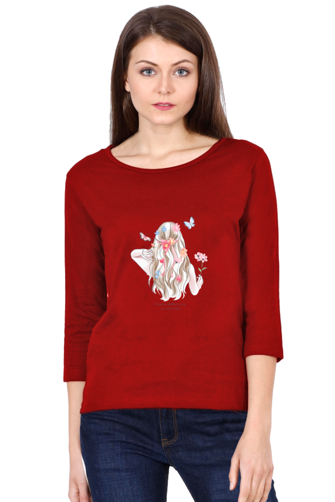Women's Graphic Print Round Neck Full Sleeve