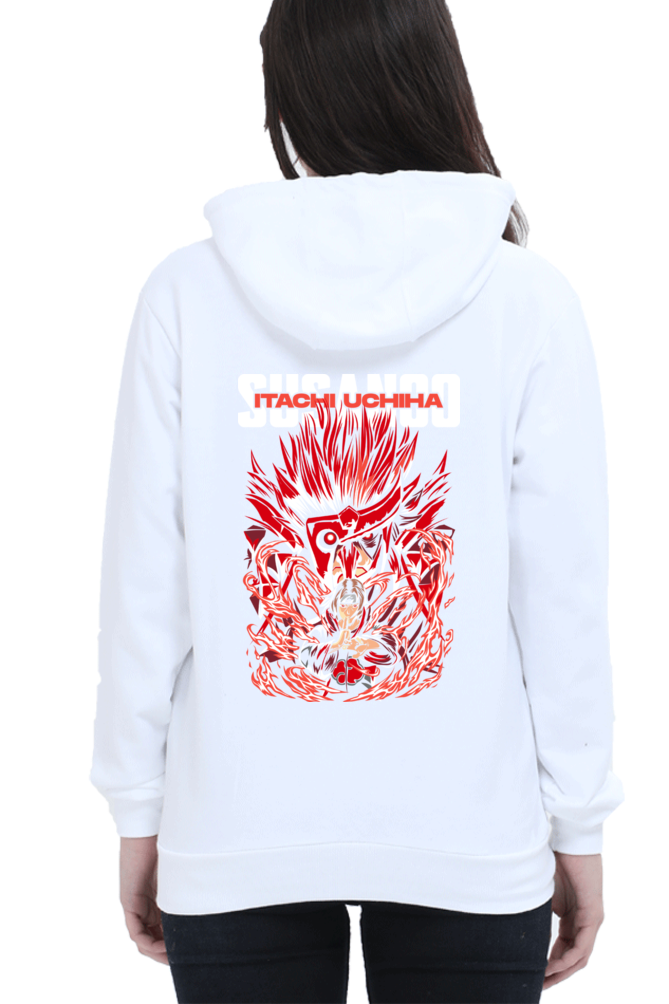 Women's Itachi Susanoo Graphic Printed Hooded Sweatshirt