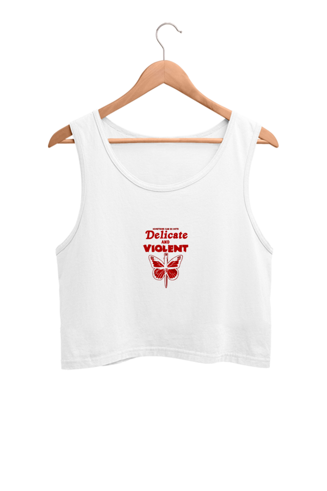 Women's Printed Crop Tank Top