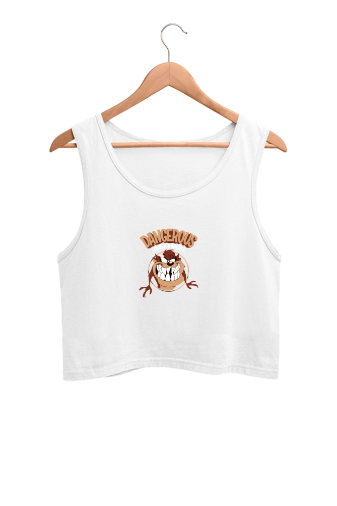 Women's Printed Crop Tank Top