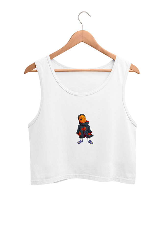 Women's Obito Graphic Printed Crop Tank Top