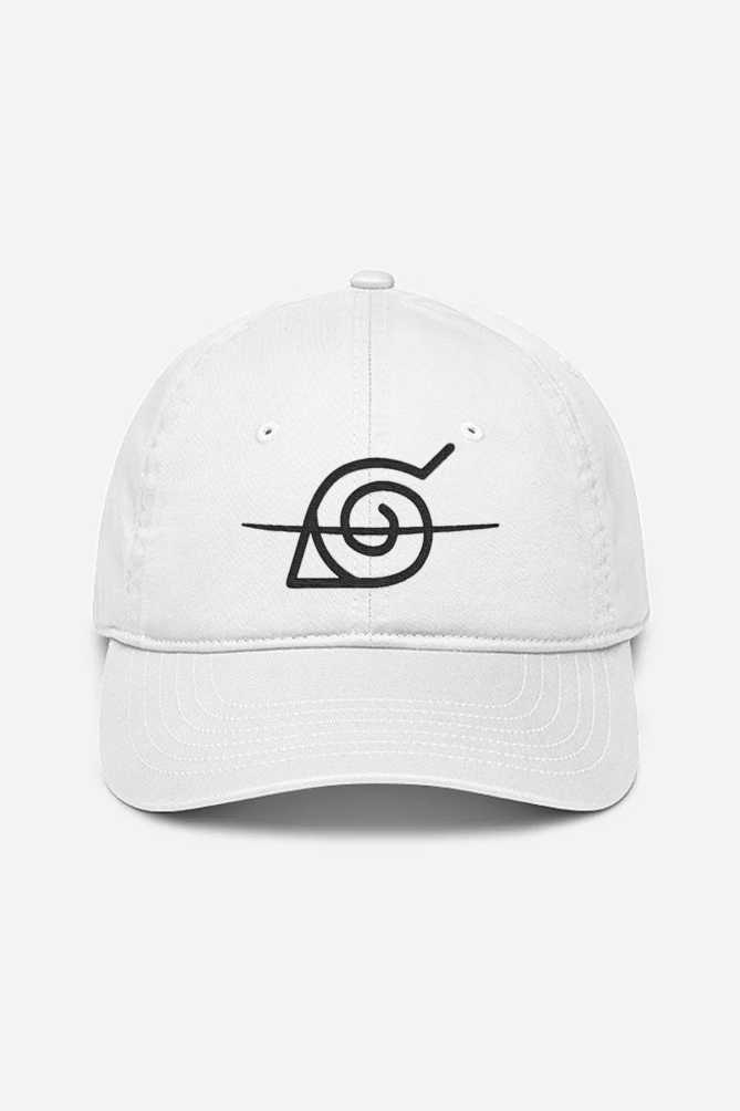 Unisex Crossed Leaf Village Embroidered Cap