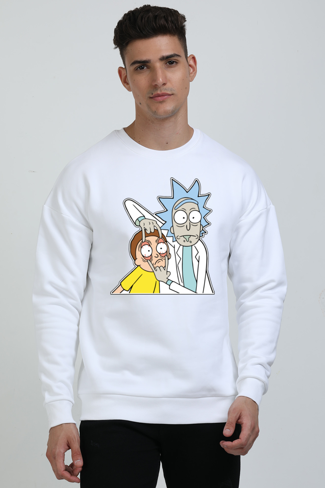 Unisex Rick and Morty Oversized Sweatshirt