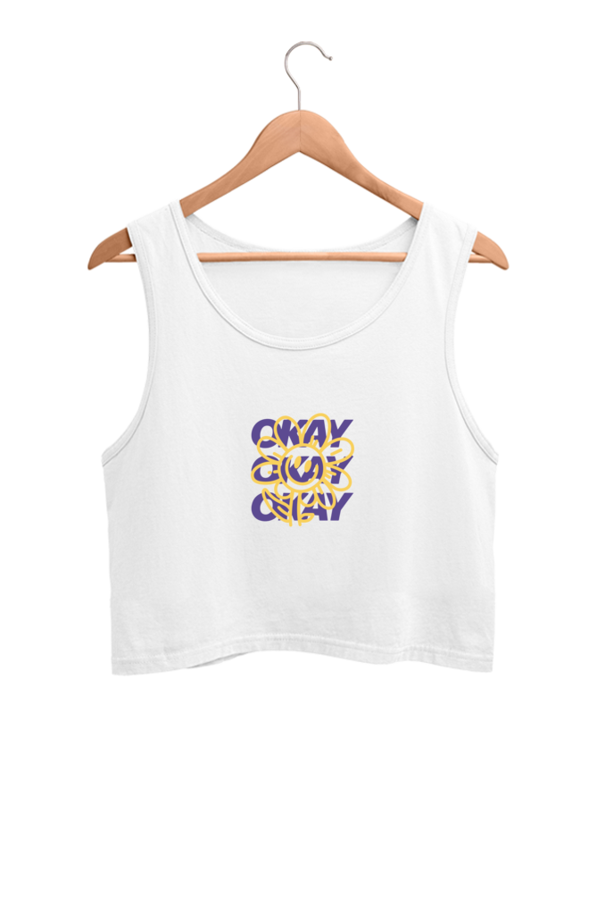 Women's Printed Crop Tank Top