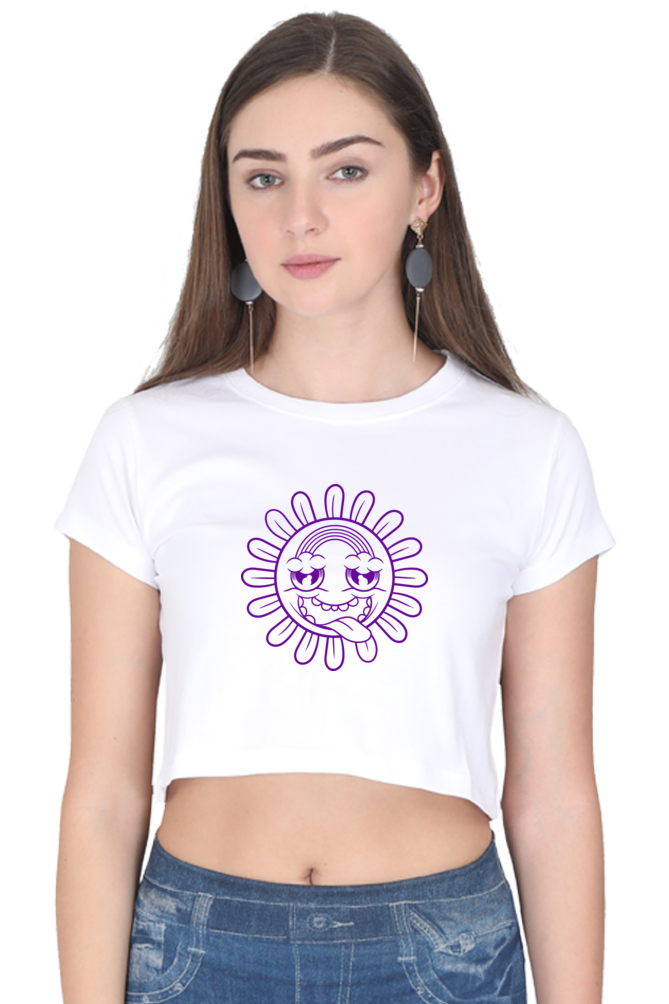 Women's Graphic Printed Crop Top