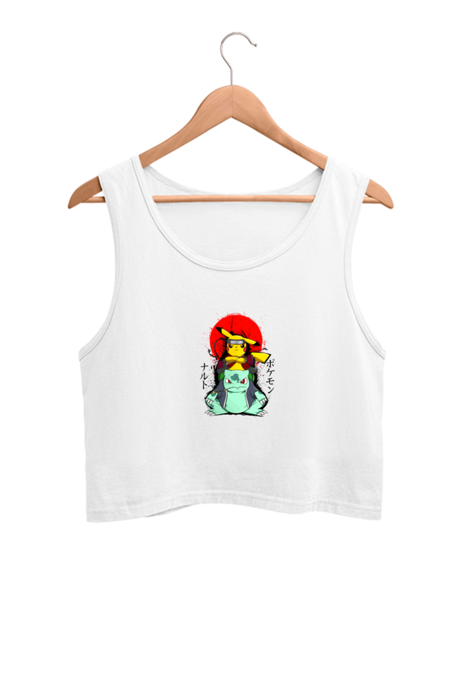 Women's Pokemon Graphic Printed Crop Tank Top