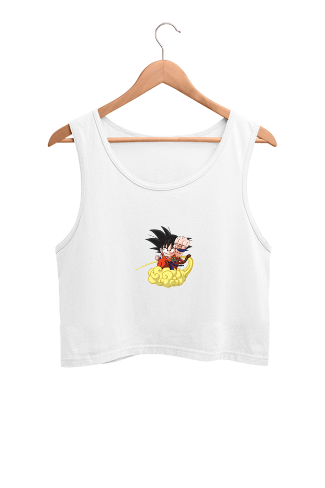 Women's Goku Graphic Printed Crop Tank Top
