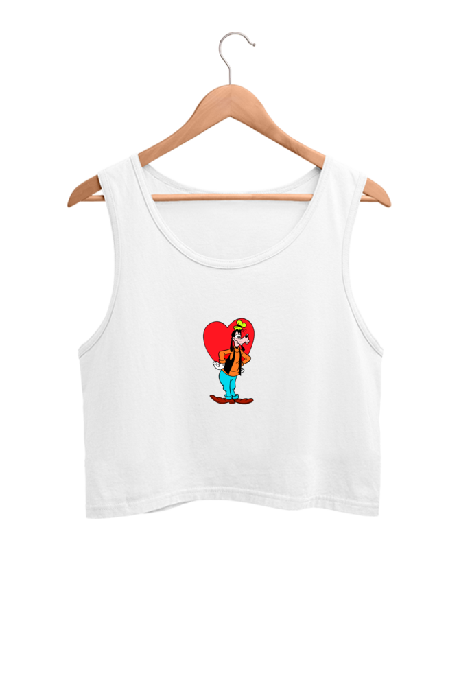Women's Graphic Printed Crop Tank Top