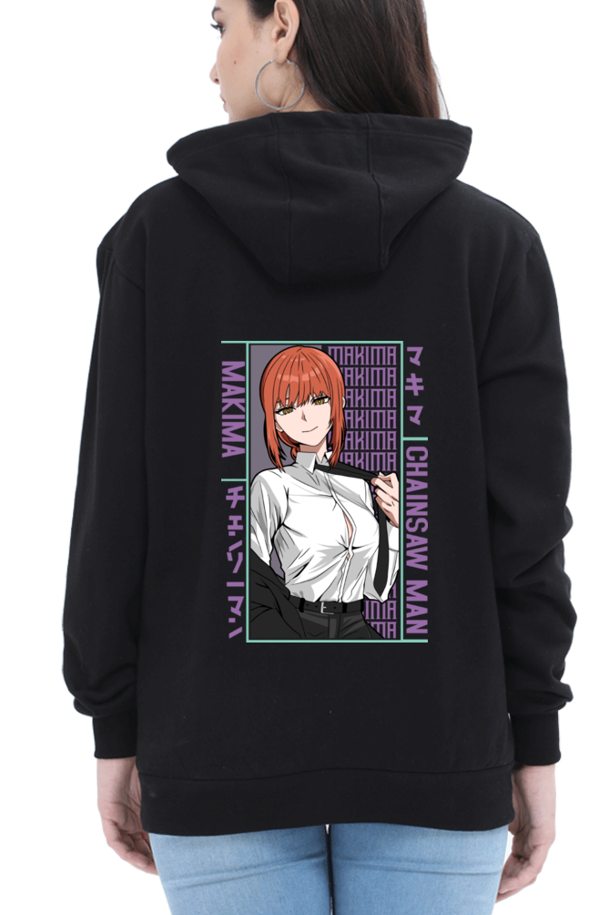 Women's Makima Graphic Printed Hooded Sweatshirt