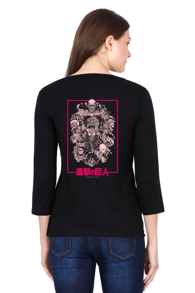 Women's Attack on Titan Round Neck Full Sleeve