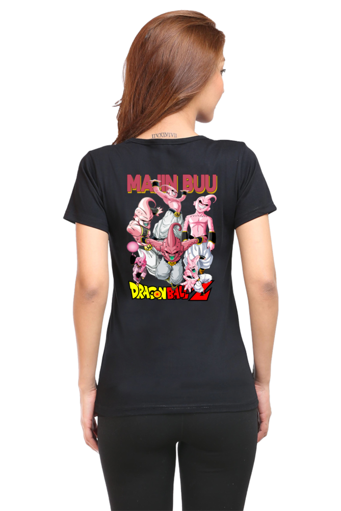 Women's Dragon Ball Round Neck Half Sleeve