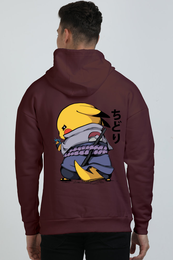 Unisex Pikachu x Naruto Oversized Hooded Sweatshirt