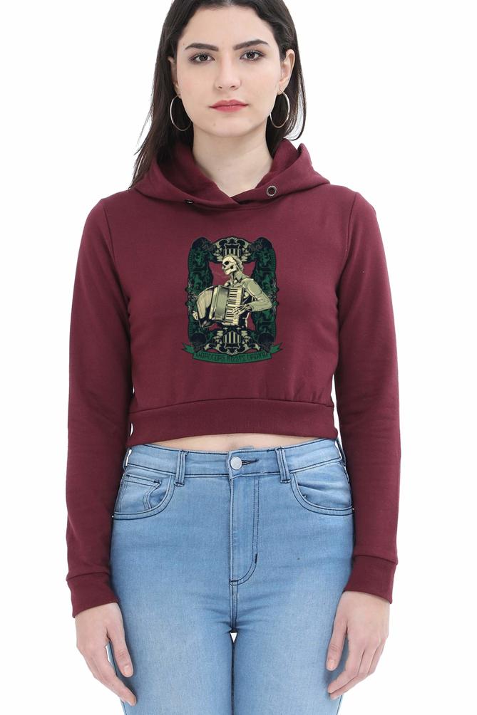 Women's Graphic Print Crop Hoodies