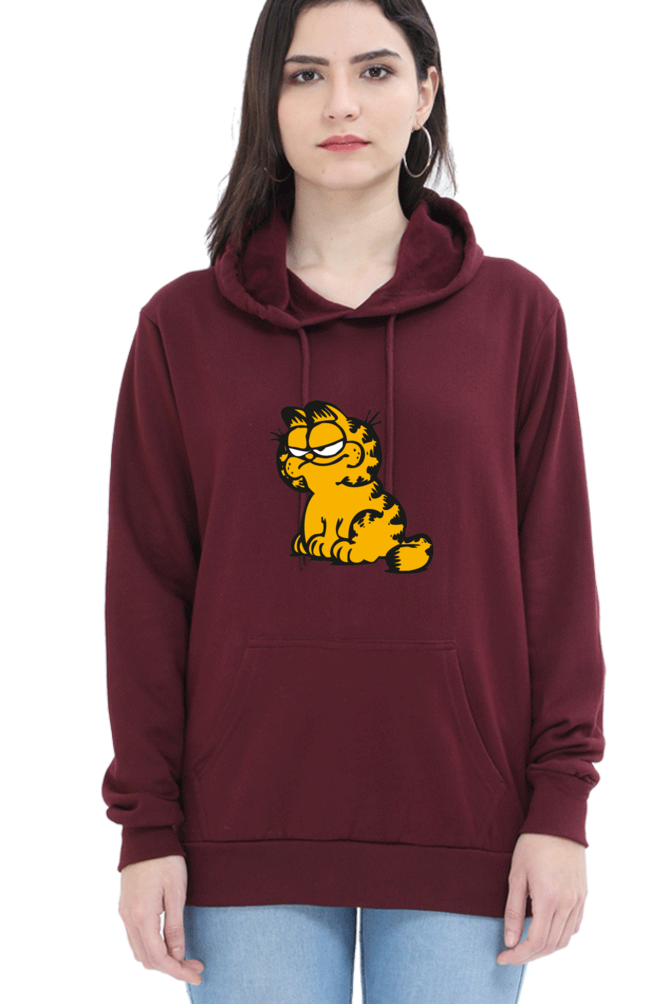 Women's Graphic Printed Hooded Sweatshirt