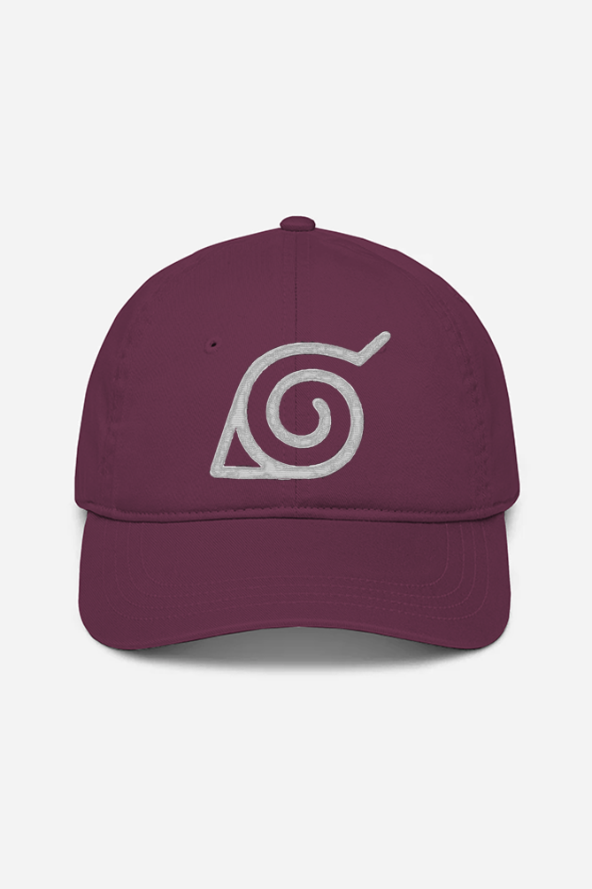 Unisex Leaf Village Embroidered Cap