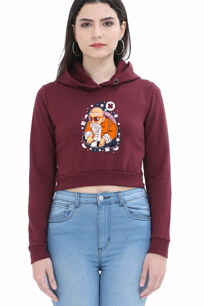 Women's Dragon ball Crop Hoodies