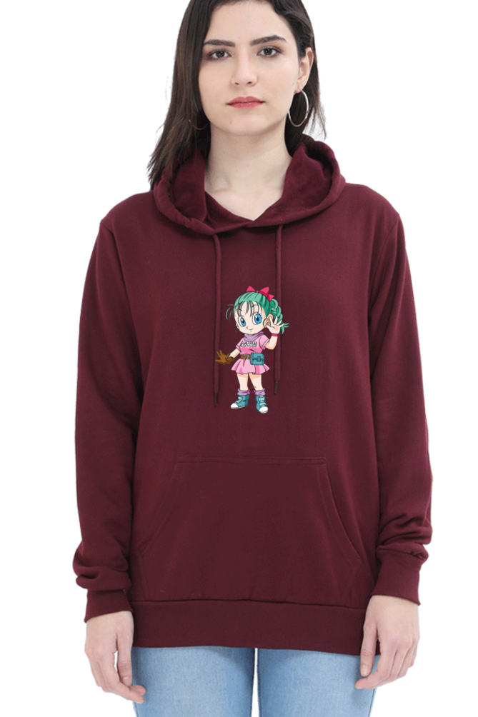 Women's Graphic Printed Hooded Sweatshirt