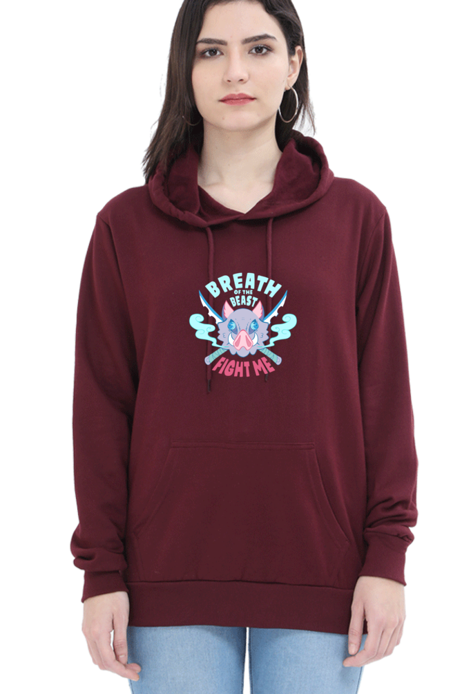 Women's Printed Hooded Sweatshirt