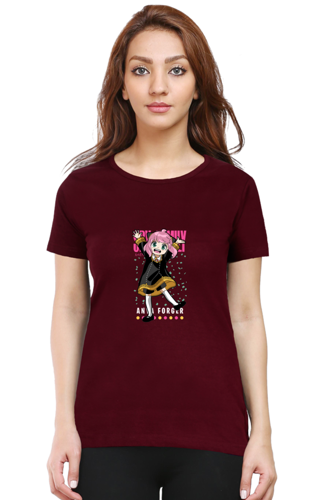 Women's Anya Round Neck Half Sleeve