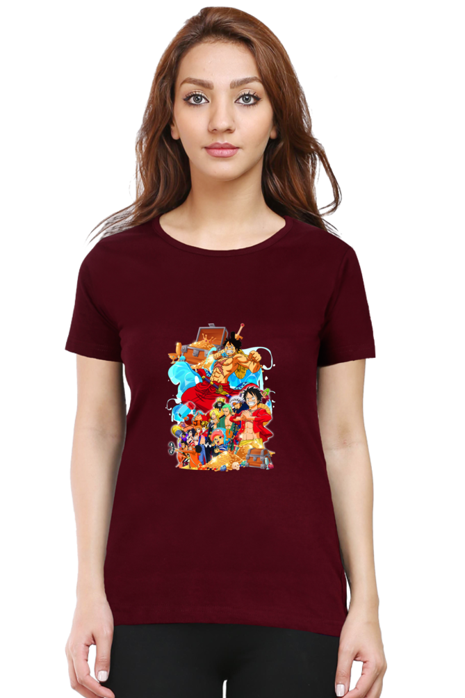 Women's One Piece Round Neck Half Sleeve