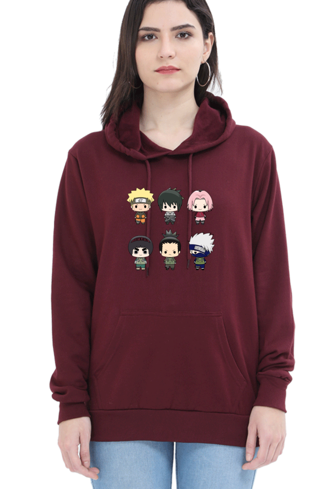 Women's Naruto Printed Hooded Sweatshirt