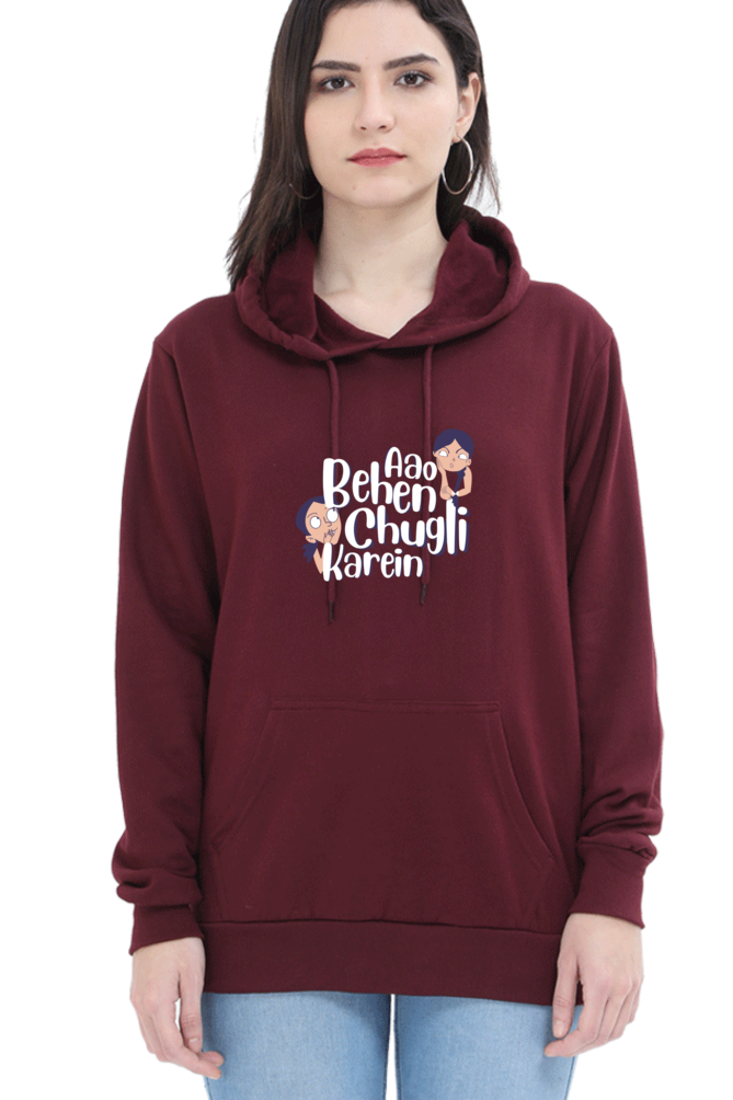 Women's Printed Hooded Sweatshirt