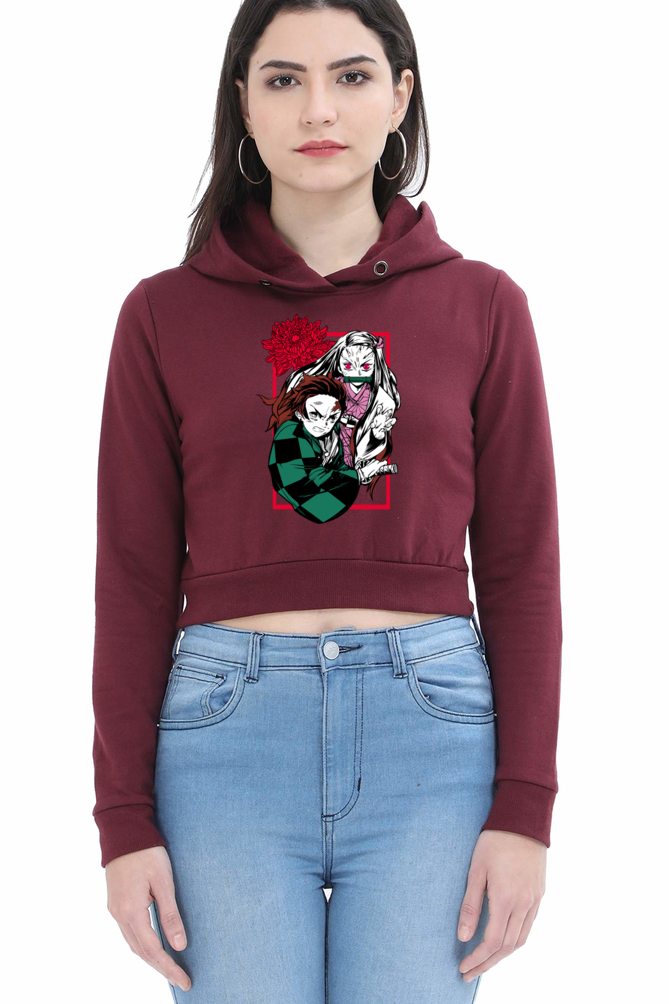 Women's Demon Slayer Crop Hoodies