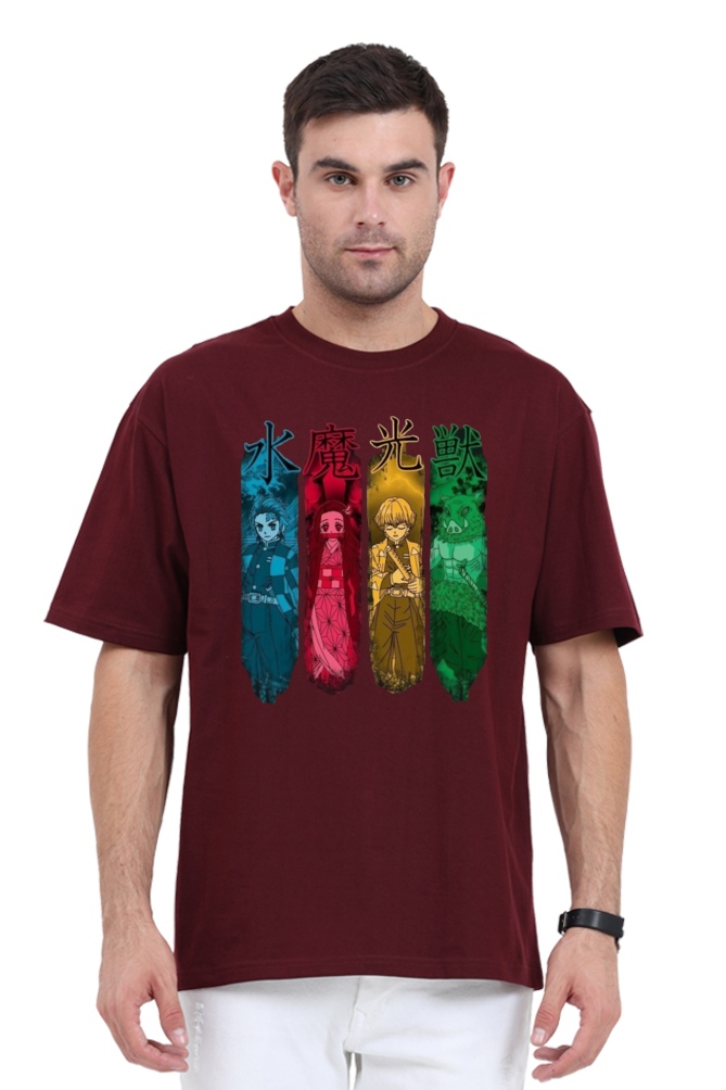 Unisex Demon Slayer Oversized T-shirt