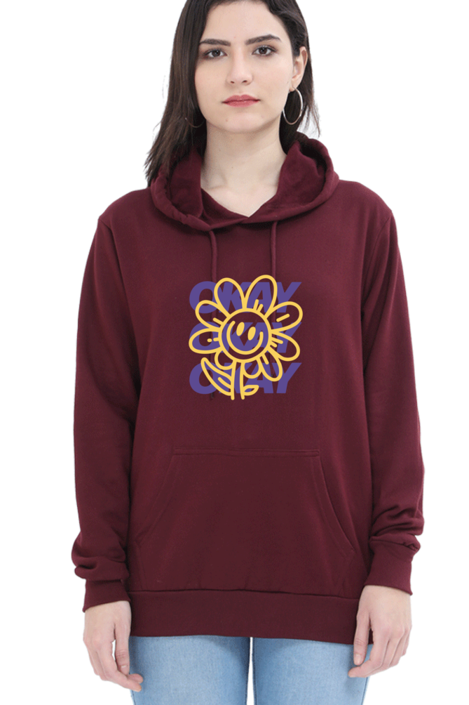 Women's Printed Hooded Sweatshirt