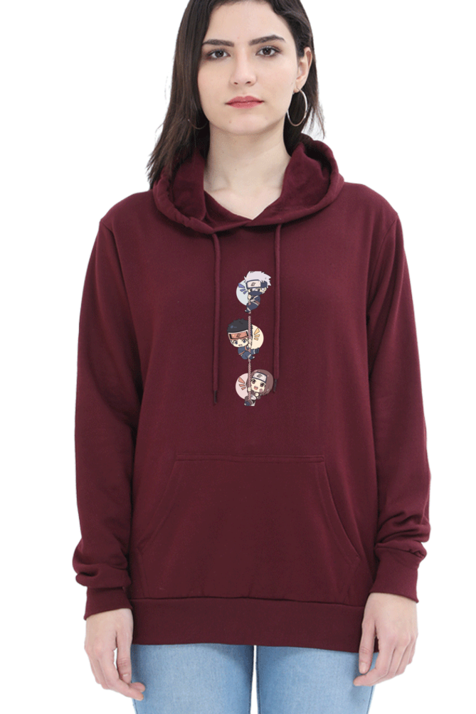 Women's Printed Hooded Sweatshirt