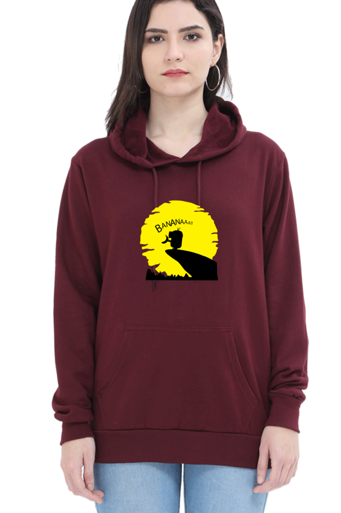 Women's Printed Hooded Sweatshirt