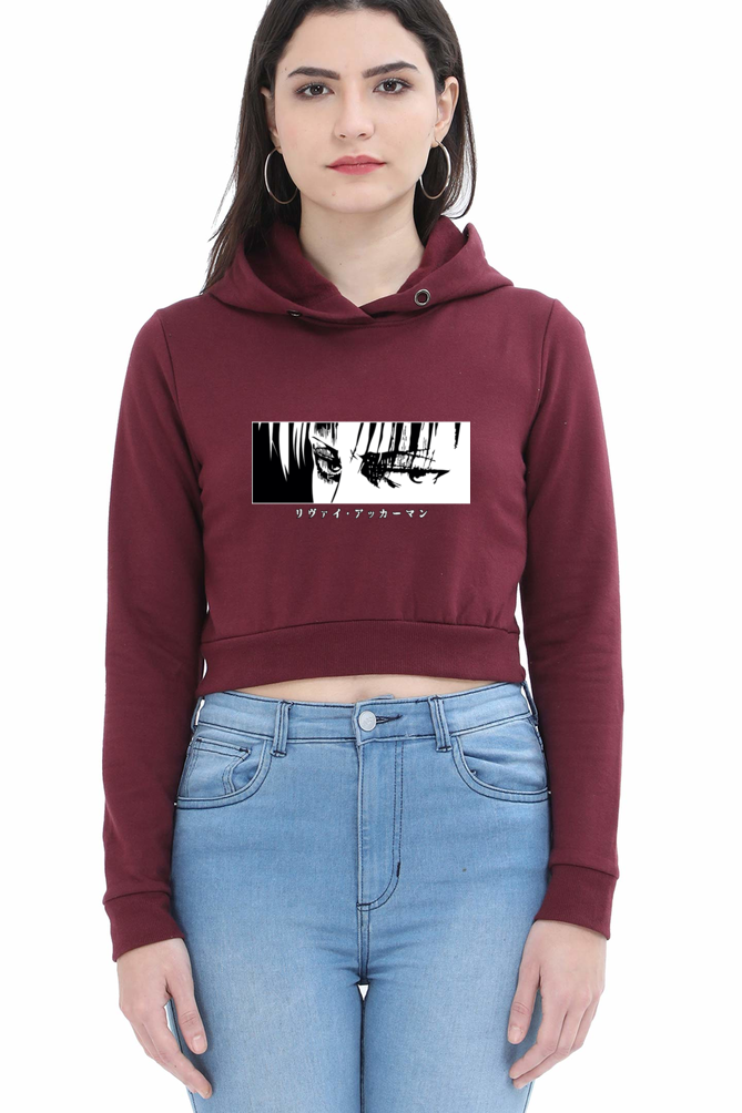 Women's Anime Crop Hoodies