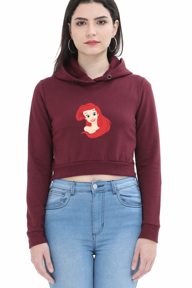 Women's Graphic Print Crop Hoodies
