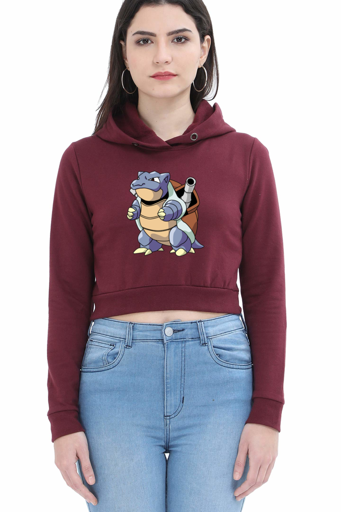 Women's Blastoise Crop Hoodies