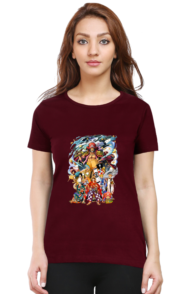 Women's One Piece Round Neck Half Sleeve