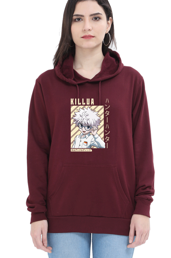 Women's Killua Graphic Printed Hooded Sweatshirt