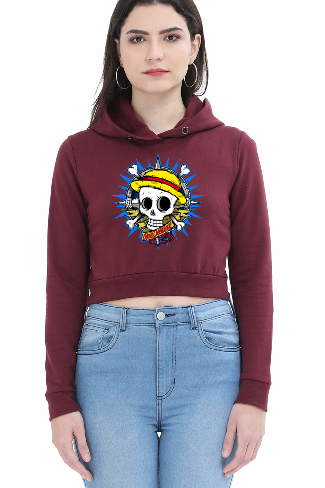 Women's One Piece Crop Hoodies