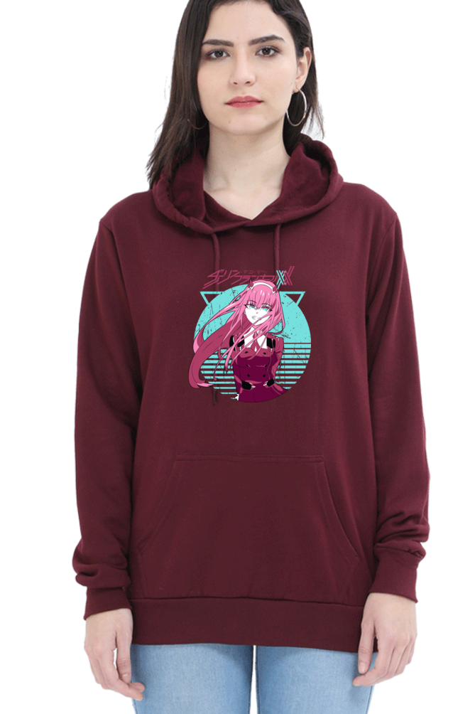 Women's Graphic Printed Hooded Sweatshirt