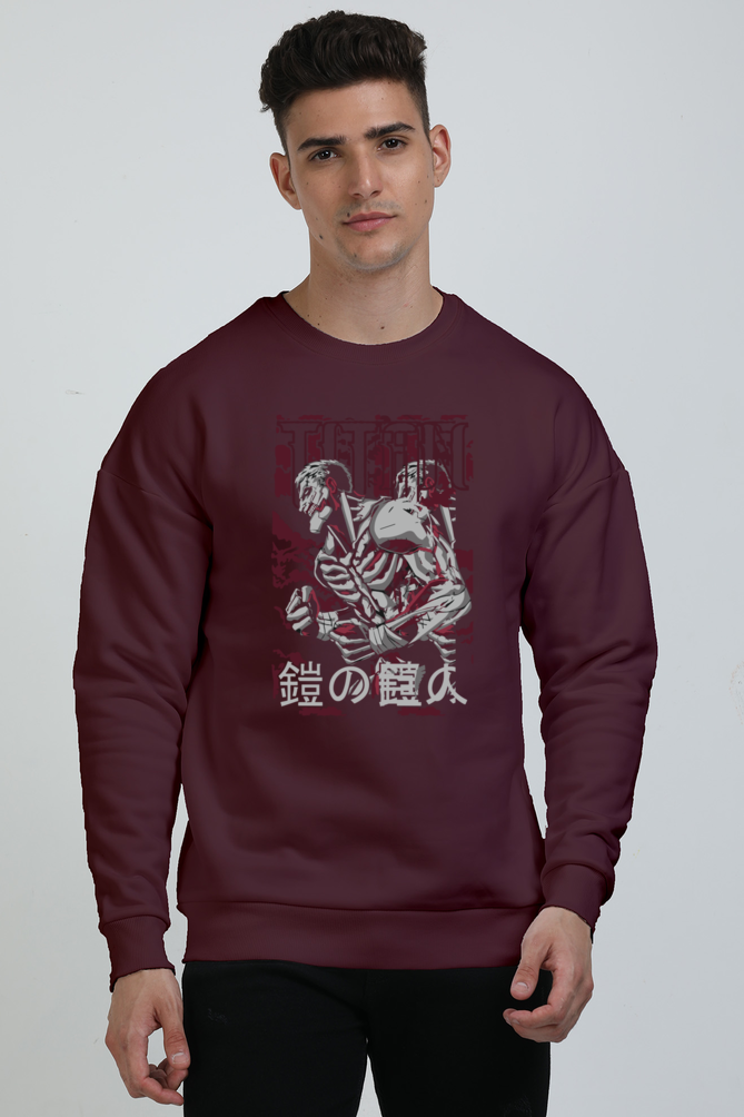 Unisex Reiner Armored Titan Oversized Sweatshirt