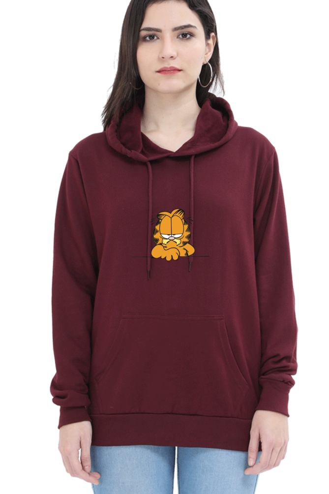 Women's Graphic Printed Hooded Sweatshirt