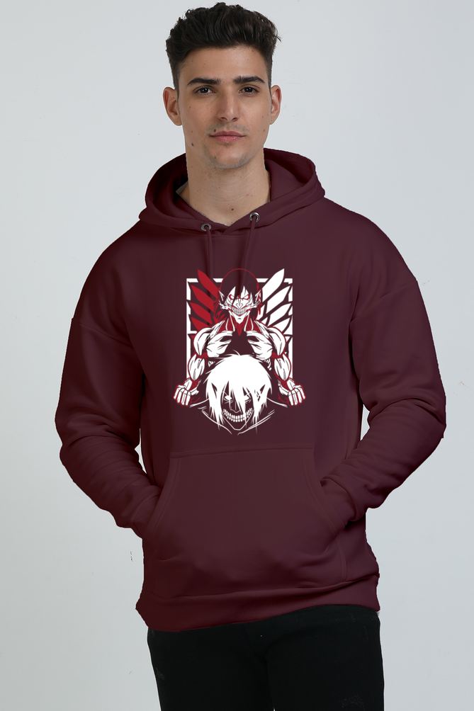 Unisex Eren Yeager Attack Titan Oversized Hooded Sweatshirt