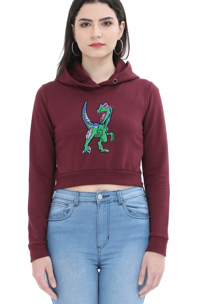 Women's Graphic Print Crop Hoodies